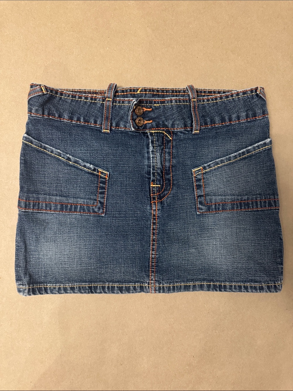 Von Dutch Dark Blue Denim Mini Skirt Style Jeans